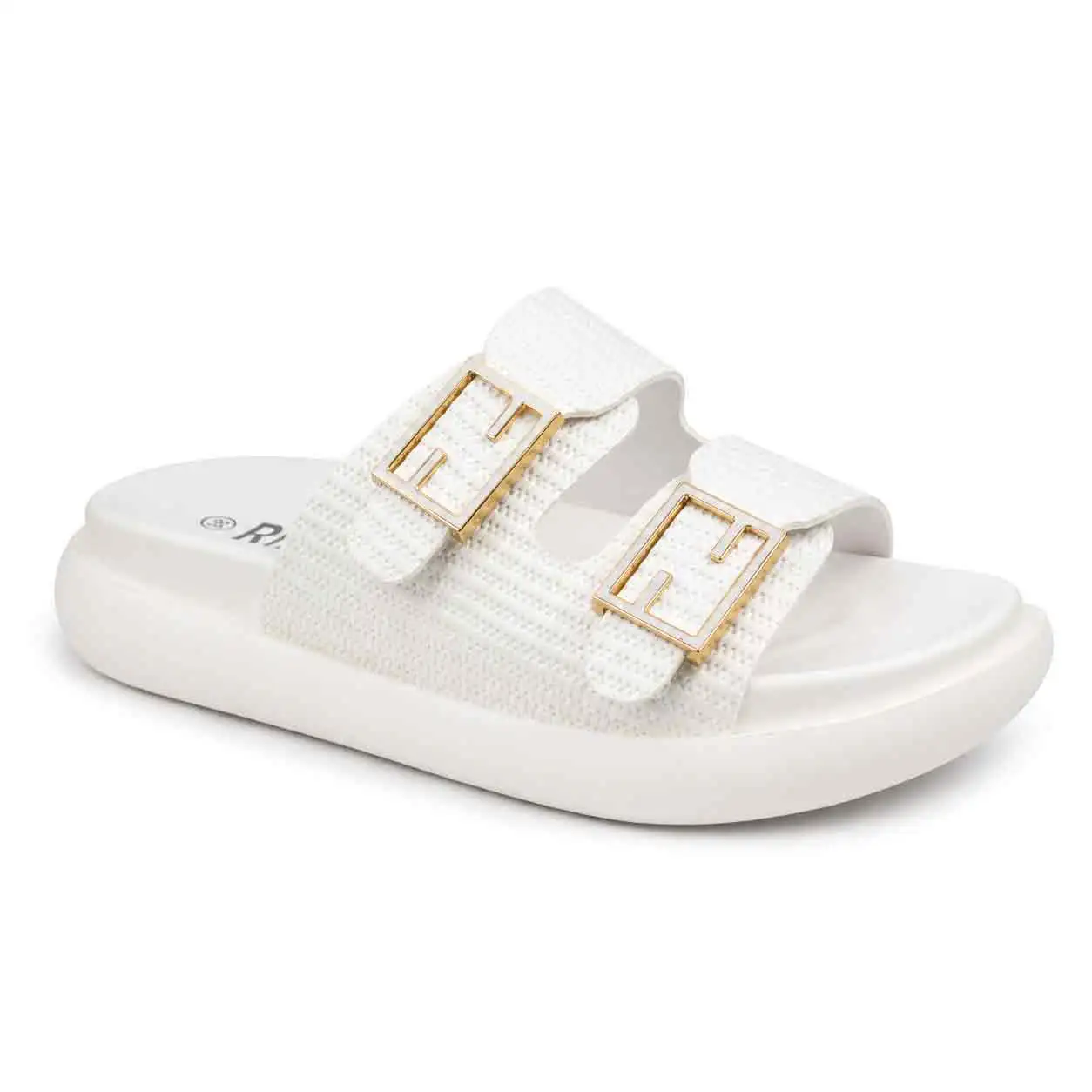 Sandale Compense pour femme 8099-2 blanc